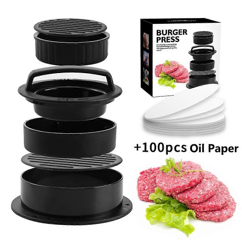 BBQ Hamburger Maker Hamburger Press Round Shape Nonstick Chef Cutlets Hamburger Meat Beef Grill Burger Press Patty Maker Mold