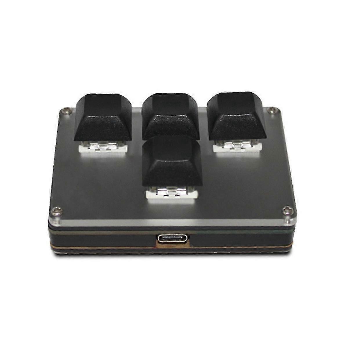 4-Key Wireless Customizable Keyboard 2.4G USB Bluetooth -Mode Key Customization Hot-Swappable Keys