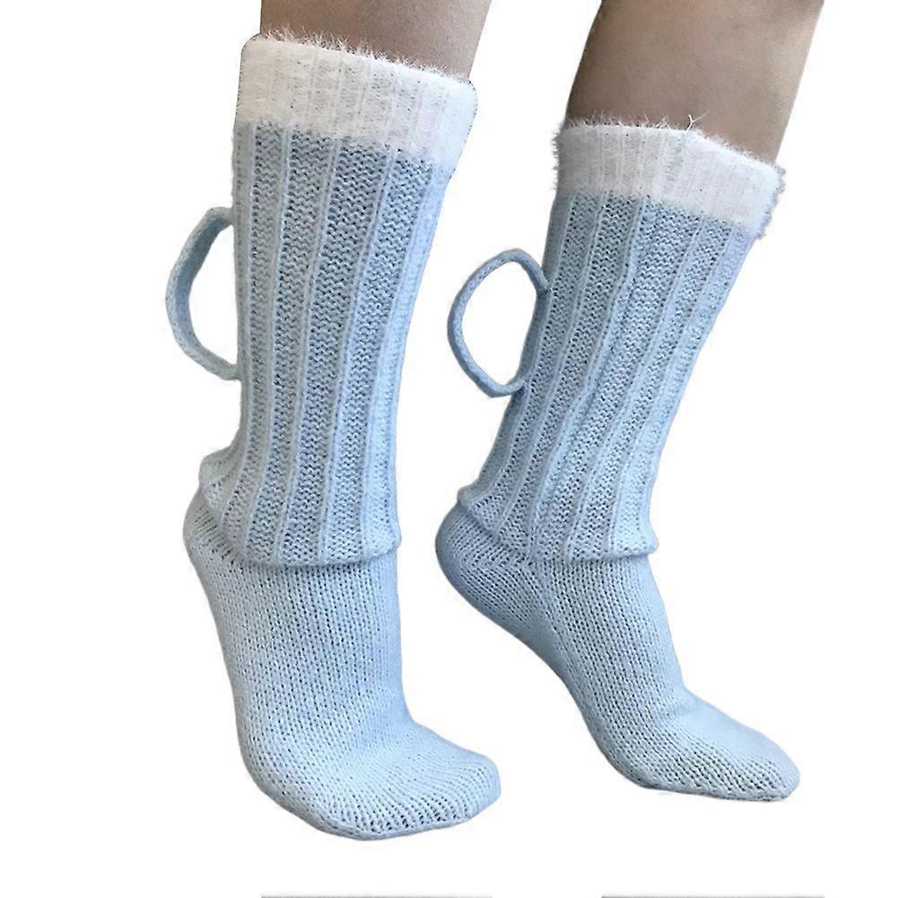Funny Crochet Beer Mug Socks High Elastic Knitting Mid-tube Socking Moisture Wicking Floor Socks
