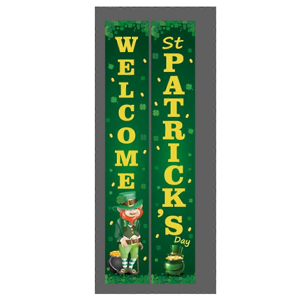 Irish Celebration Flags - Patrick's Day Green Elegance Duo