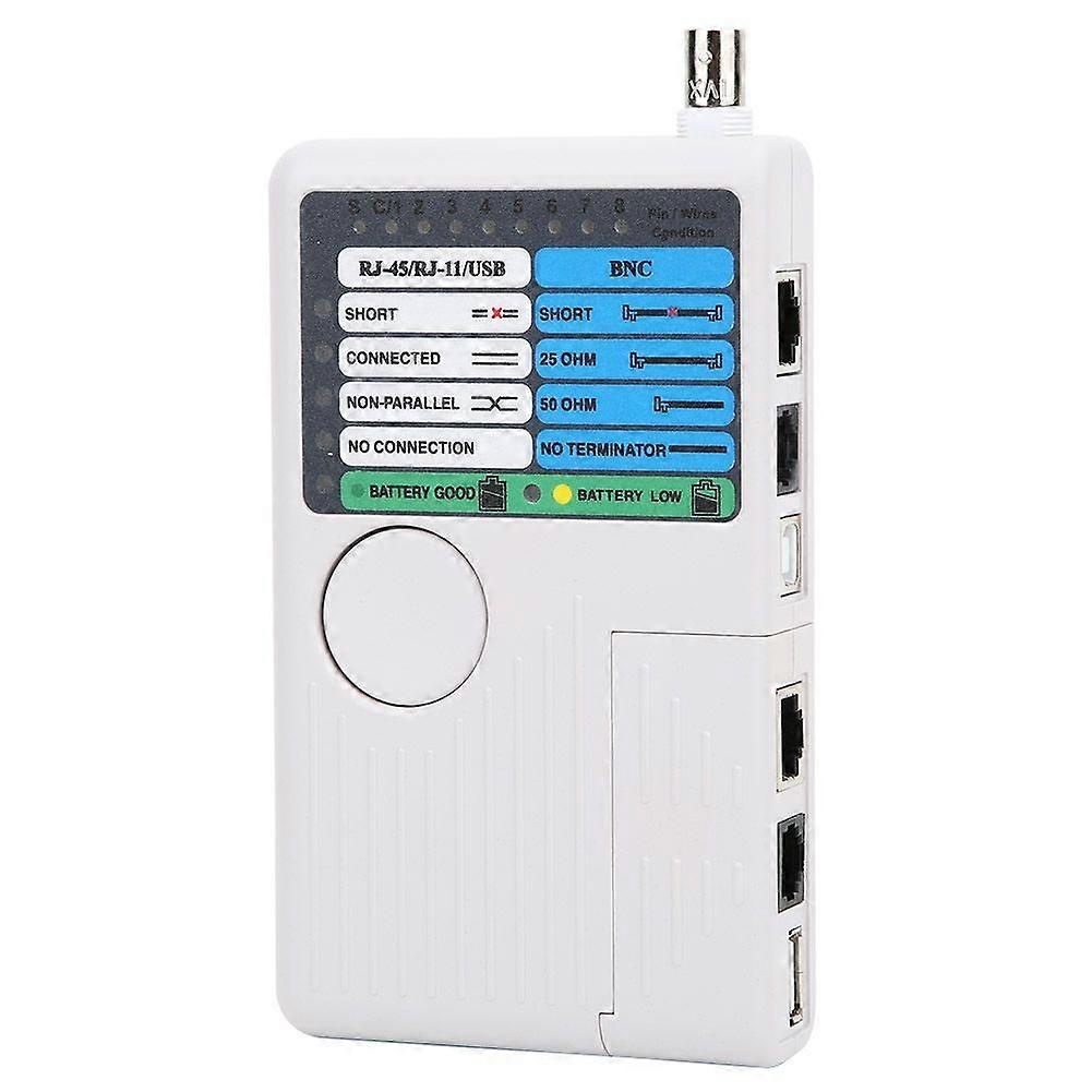 4-in-1 Network Cable Tester RJ11/RJ45/USB/BNC Wire Line Meter Detector