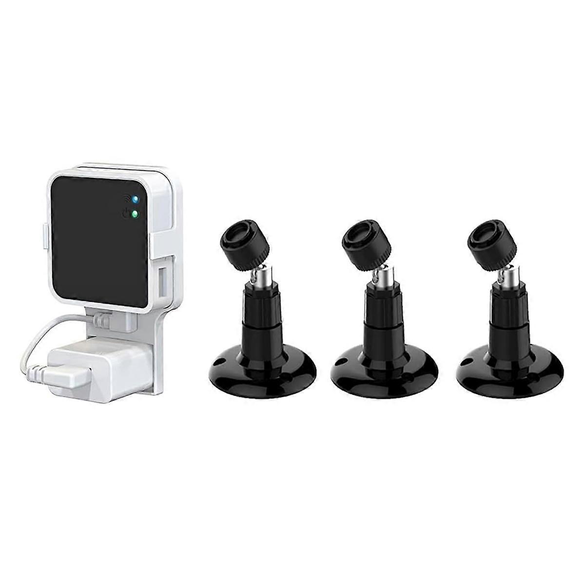 3Pcs for for Blink 4th and 3rd Gen ,360 Degree Adjustable Mount with Outlet Wall Mount(Black)