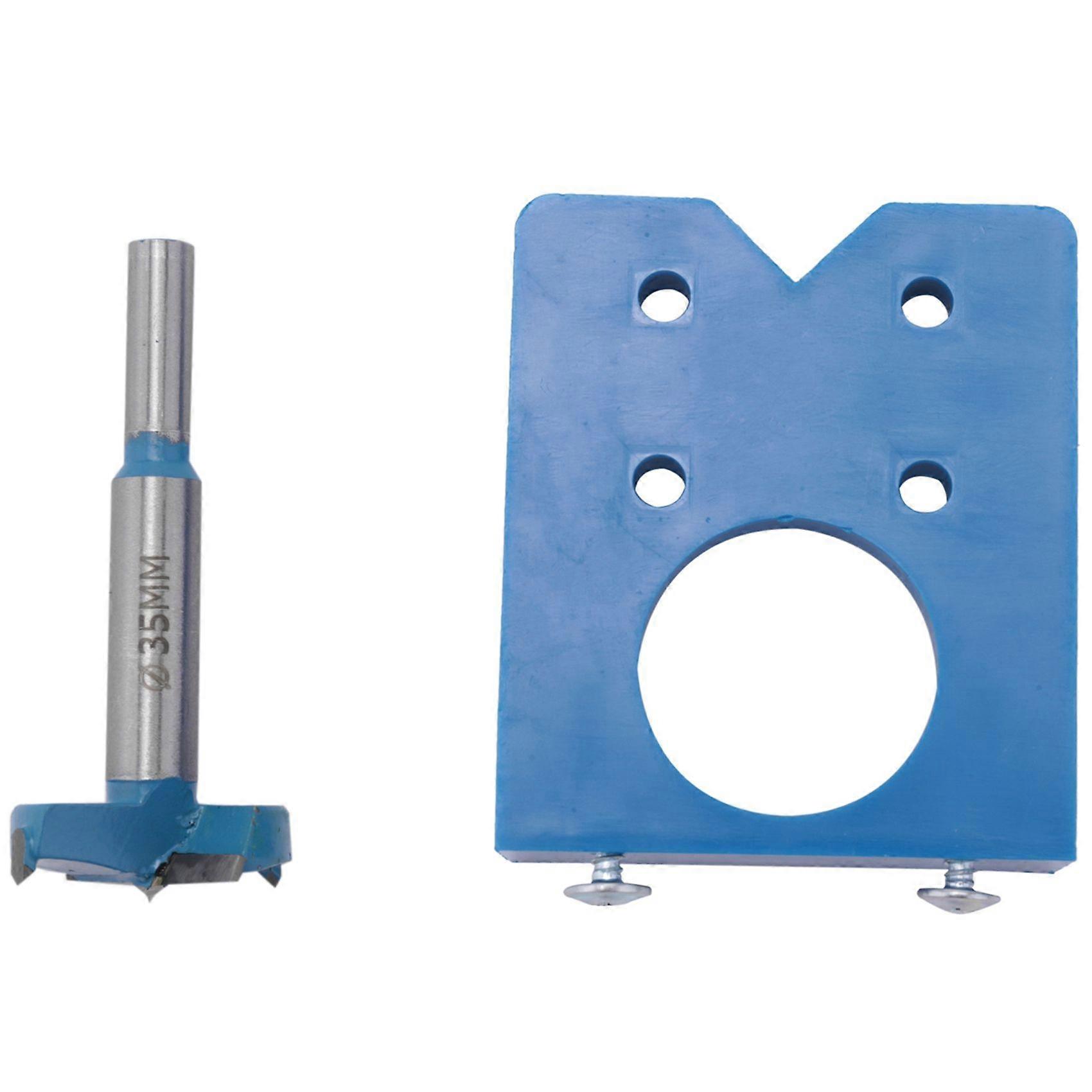 Drill Bits Set for Hinge with Concealed Hinge Boring Jig 2Pcs Wood Cutter Carpenter Woodworking Diy