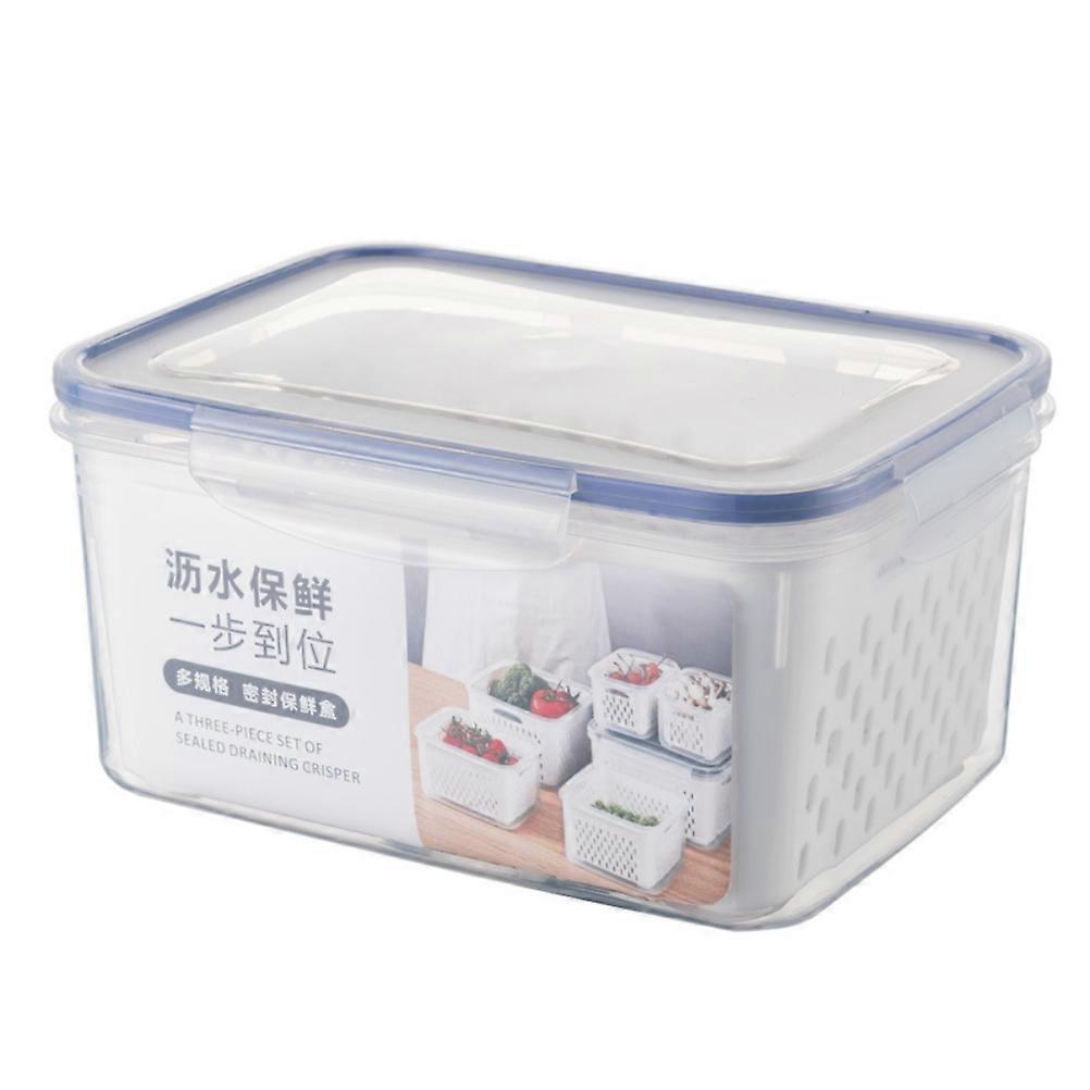1Pc/3Pcs Fruit Vegetable Storage Containers for Fridge Produce Saver Containers with Lid Colander Refrigerator Organizer Bins Produce Keepers
