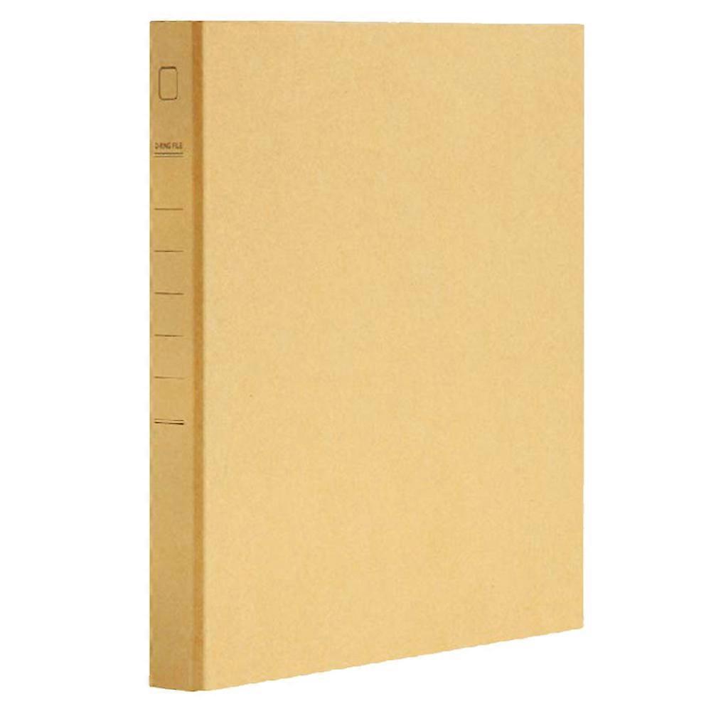 Kraft Paper Folder A4 Loose Leaf Business Folder with 2 Hole D-Type Clip