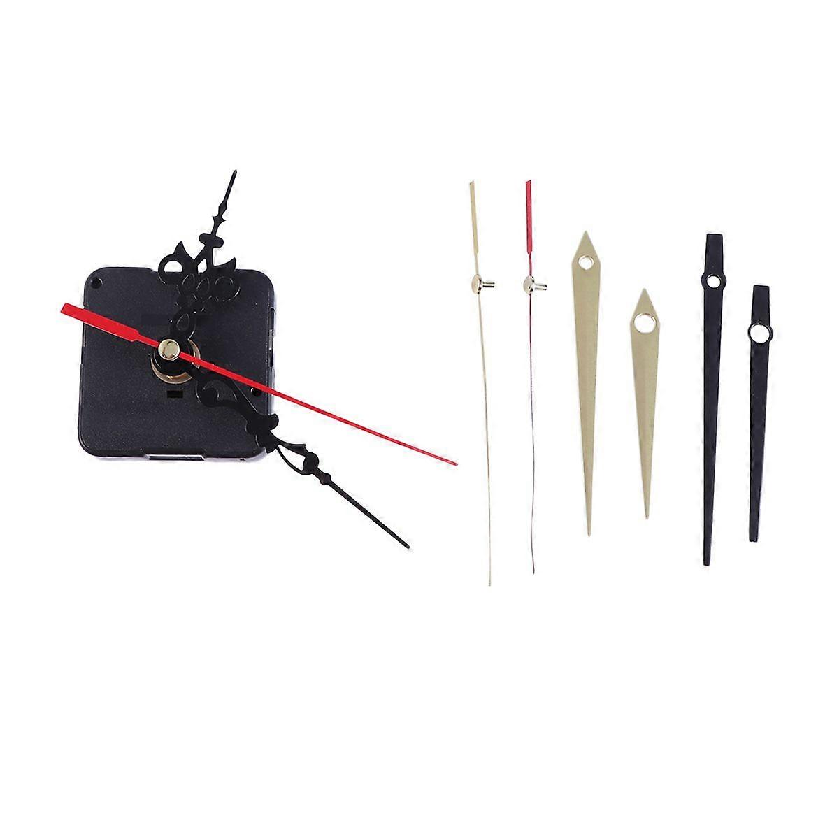 Quartz Wall Clock with Hook Mounting Accessories Silent Sweep Second Electronic Clock Movements without Battery