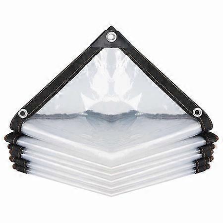 Bâche de terrasse, imperméable, PE/aluminium, transparente