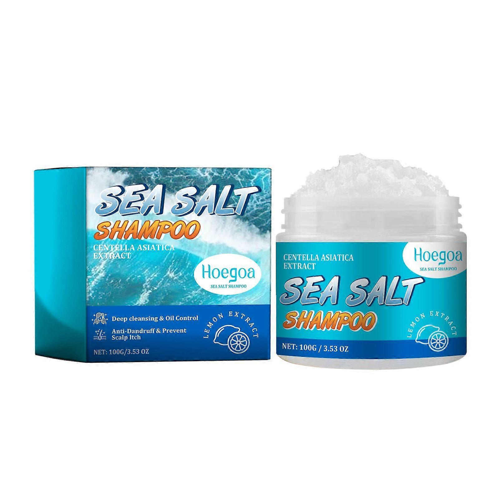 Hoegoa Sea Salt Shampoo Deep Cleansing Dandruff Refreshing Foam Shampoo