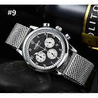Neue Zeppelin Herrenuhren Sport Business Quarz Handgelenk Mann Uhr Luxus Schwarz Leder Armband Casua