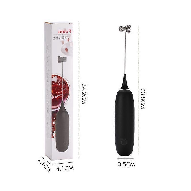 Handheld Egg Beater Battery Powered Cappuccino Frother Mixer Mini Electric Milk Foamer Blender Wireless Coffee Whisk Mixer