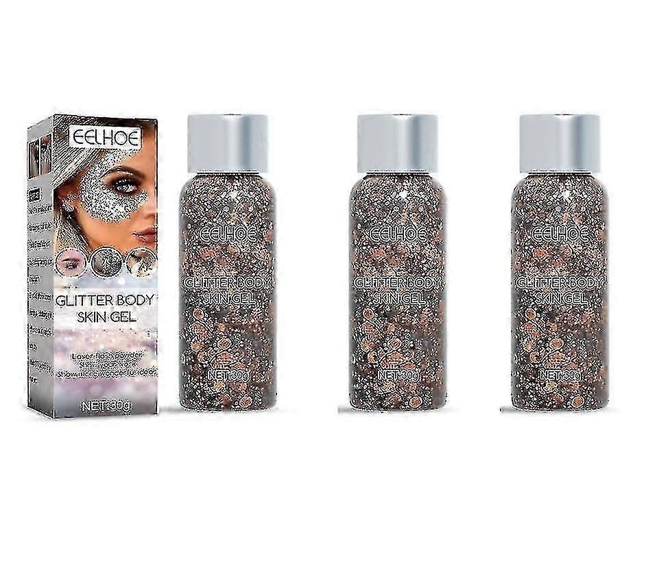 Sequin Gel Set Makeup Fish Scale Sequin Gel Glitter Stage Performance Eyeshadow Makeup Props