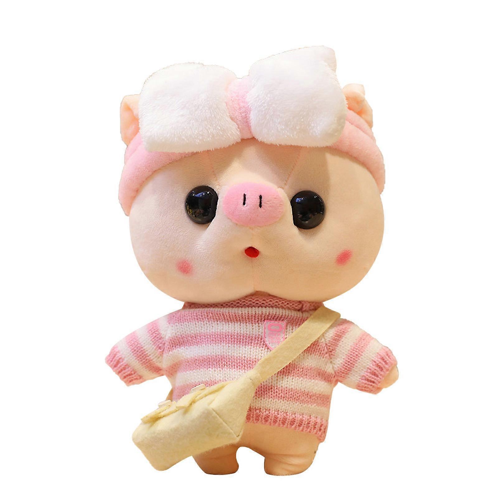 Creatively transform into a pigg y doll and dress up a pig toy small doll Non-Toxic Filling