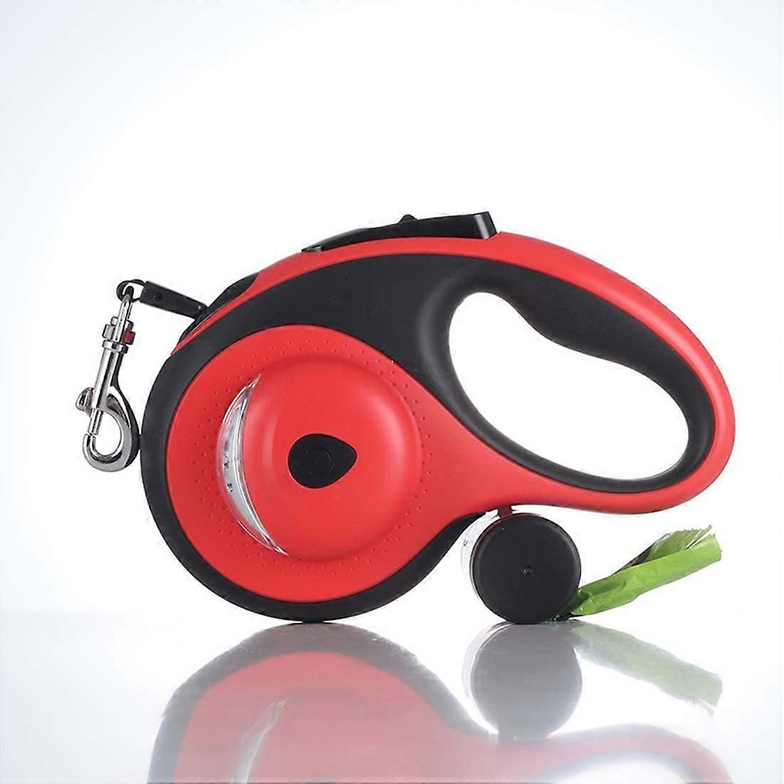 Retractable dog leash for walking with 2-foot and 16-foot size options
