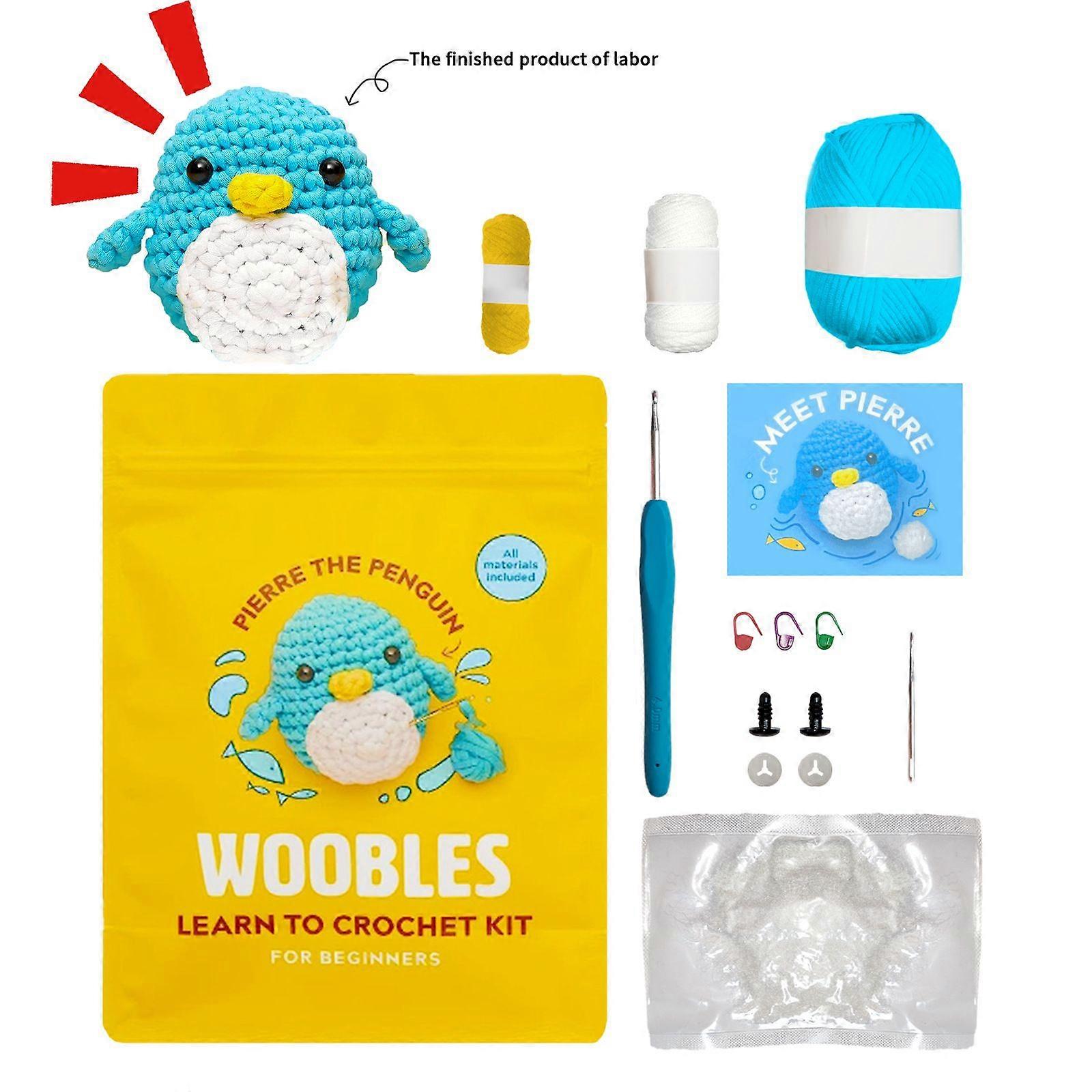 Crochet Kit for Beginners DIY Crochet Stuffed Animal Craft Kit Beginner Crochet Kit