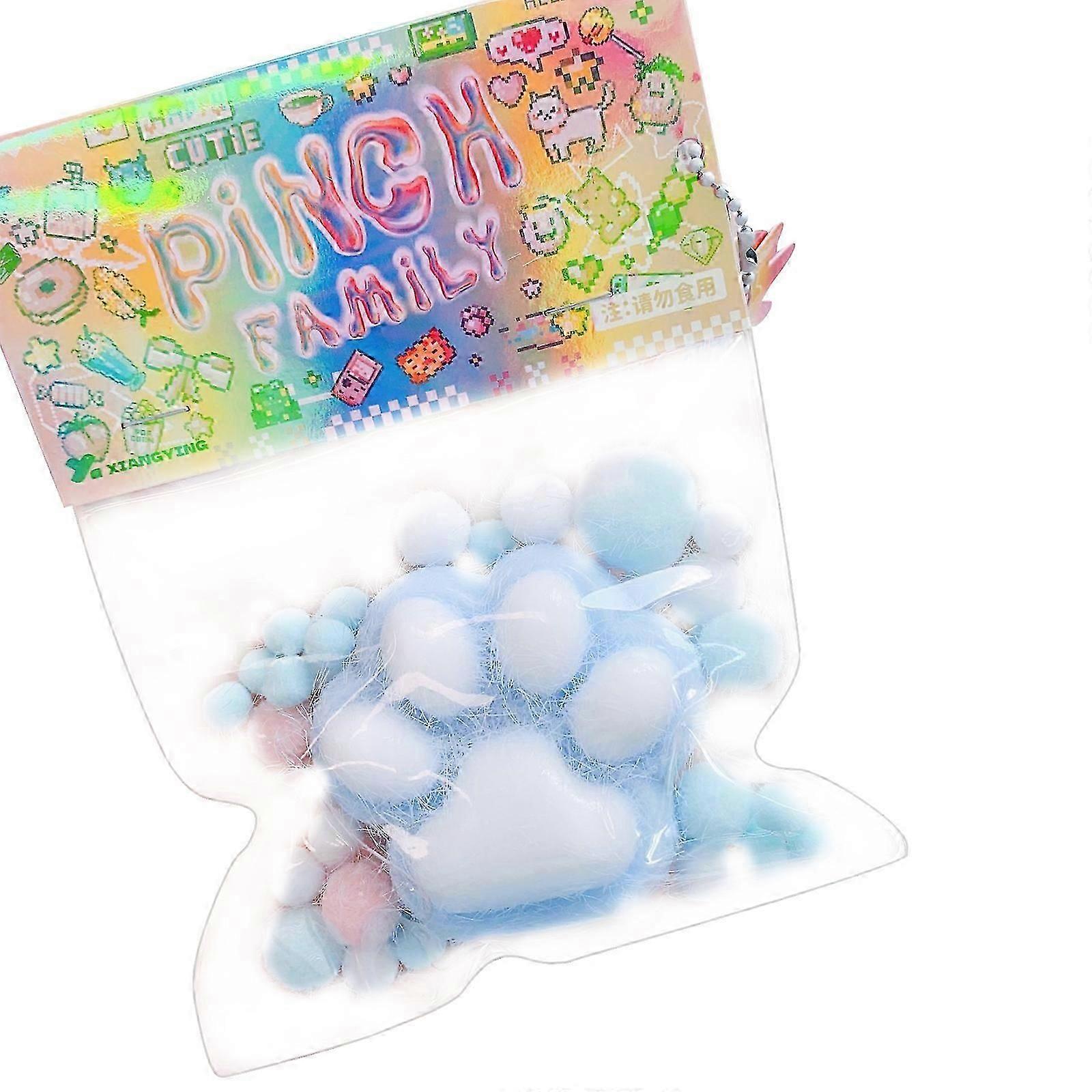 Ultra-Soft Plush Cat Paw Squeeze Toy for Stress Relief