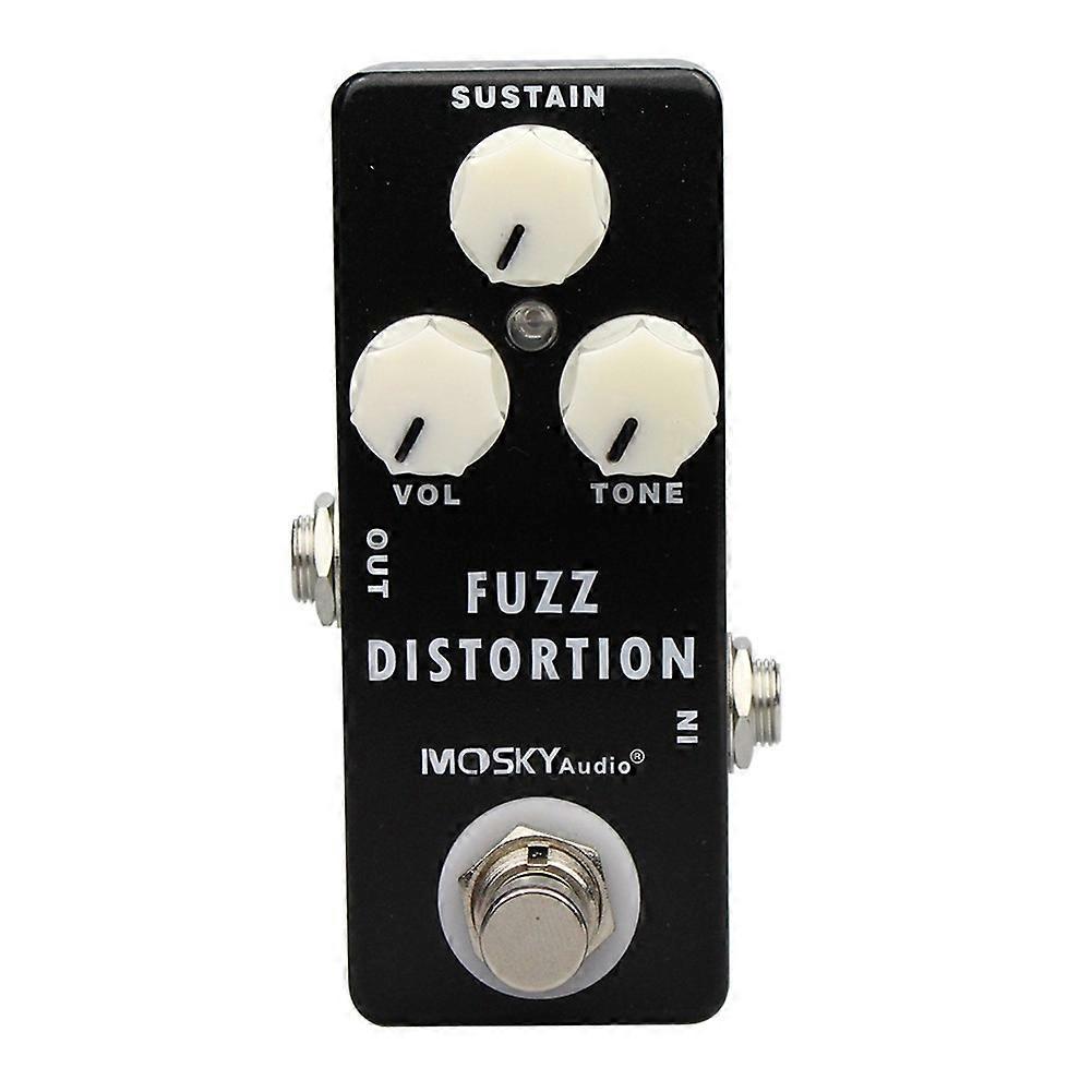 MOSKY MINI Fuzz Distortion Sustainer True Bypass Guitar Effects Pedal Guitar Parts & Accessories 94X39X32mm