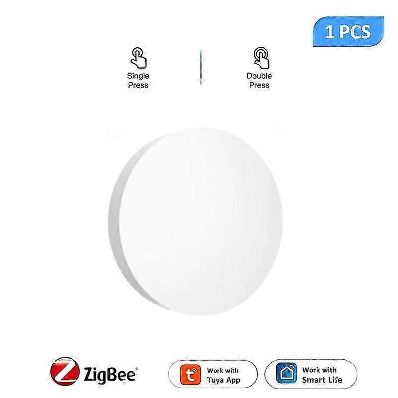 Tuya ZigBee Button Scene Switch Multi-scene Linkage Smart Switch Battery Powered Automation Work With Smart Life
