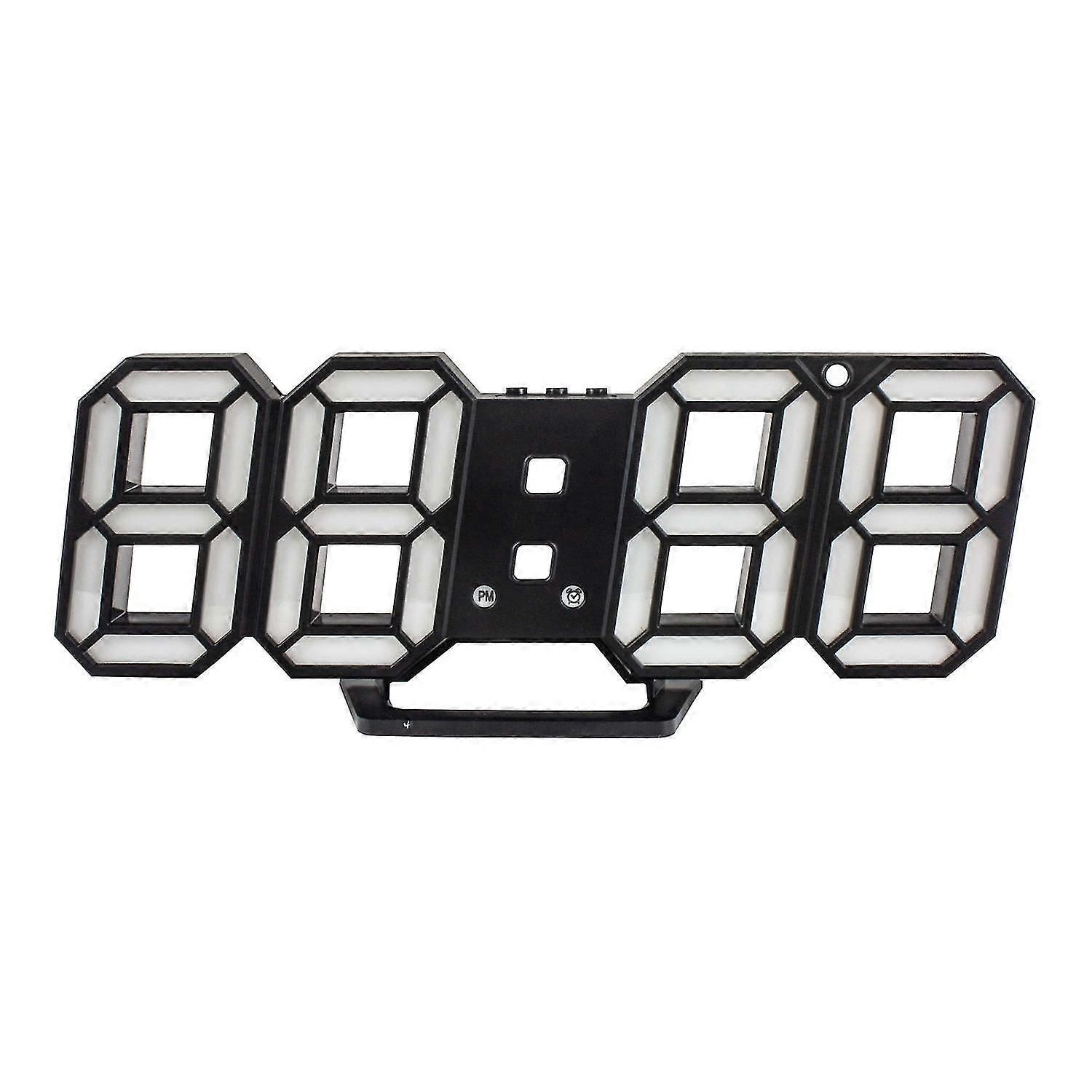Digital 3D Clock - Black