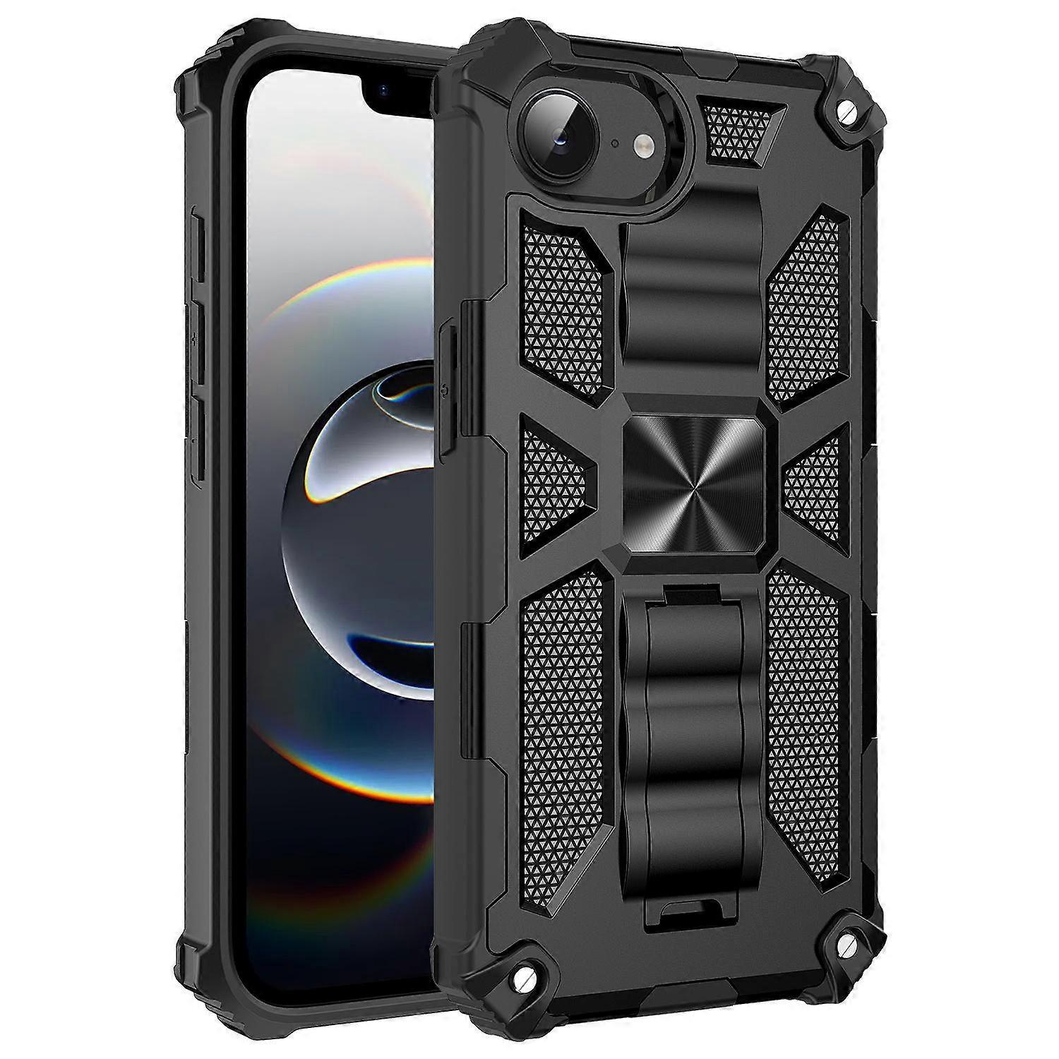 Armor Shockproof TPU + PC Magnetic Phone Case with Holder