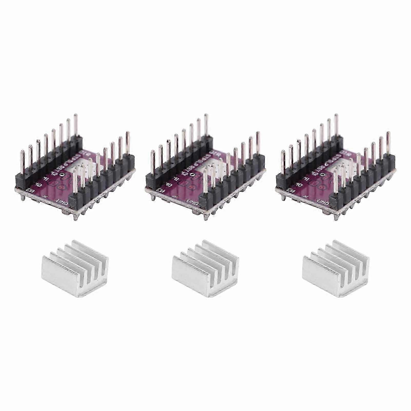 3Pcs Stepper Motor Driver Module 4-lags PCB 3D-skriver tilbehør DRV8825 for StepStick