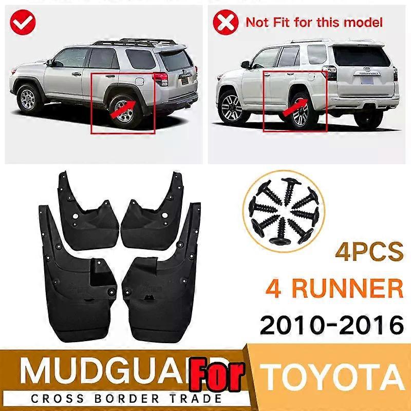 Applies to Fender Liners Splash Shield Mud Flaps Guards Mudflaps Fender Flares For Toyota 4Runner 2010-2019