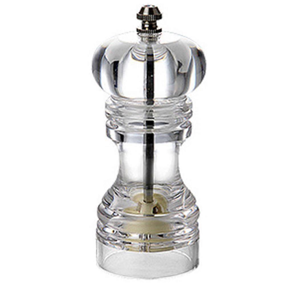 Salt & Pepper Mill, Adjustable Coarseness, Ceramic Grinder, Transparent Design