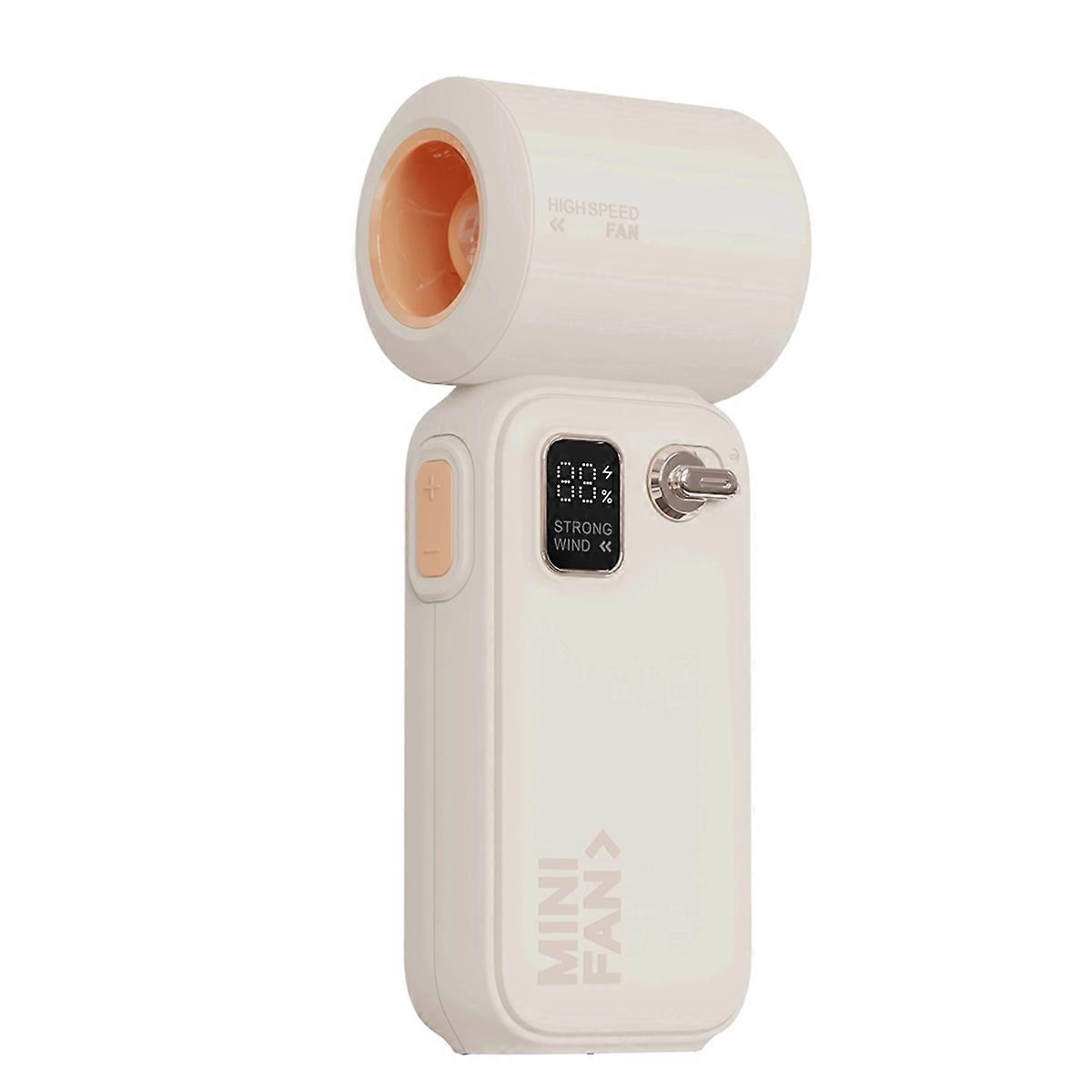 Rechargeable Turbo Hand Fan - Portable, Adjustable Speeds, Mini Handheld Design for Travel, Camping,