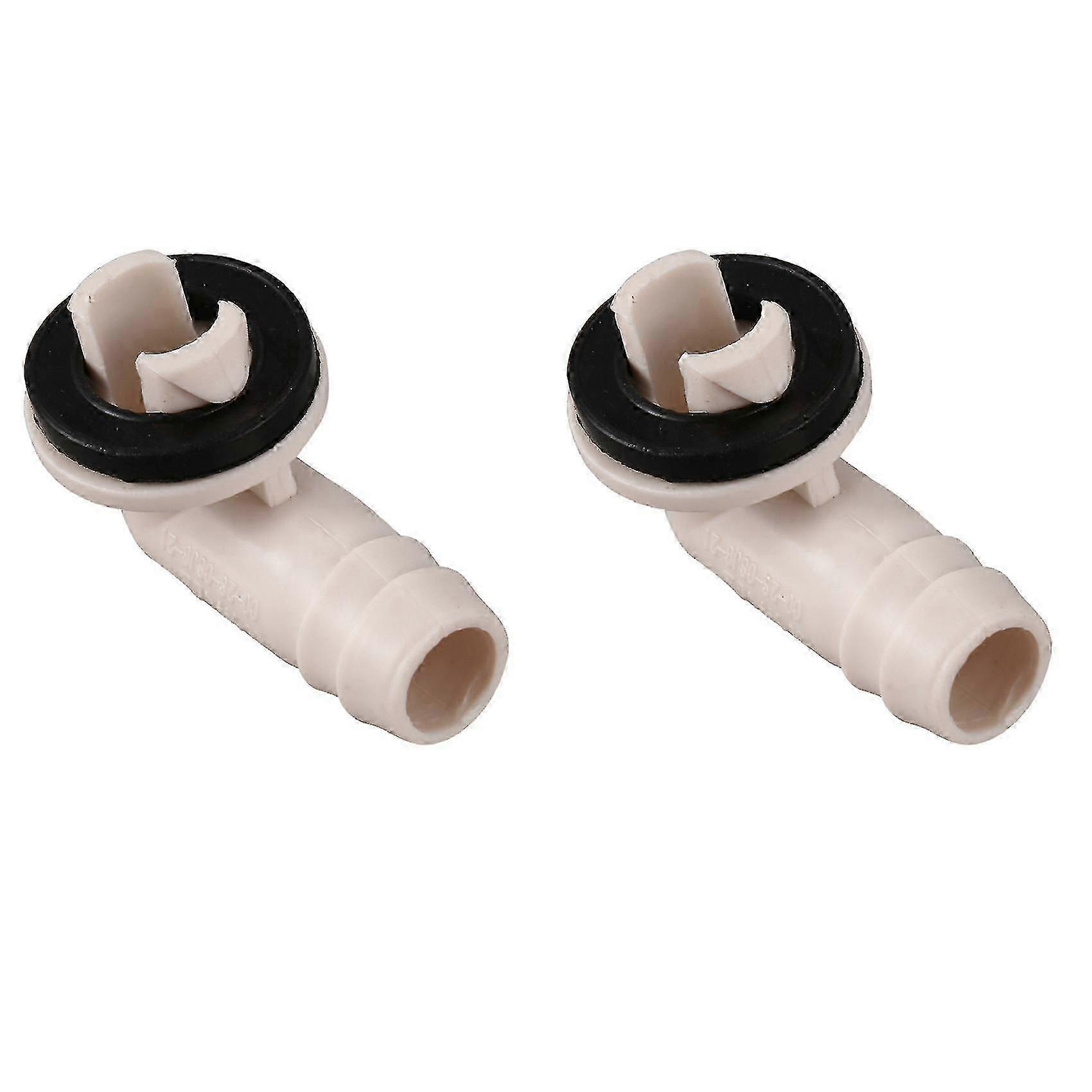 2x Air Conditioner Ac Drain Hose Connector Elbow Fitting For Mini-split Units And Window Ac Unit 3/