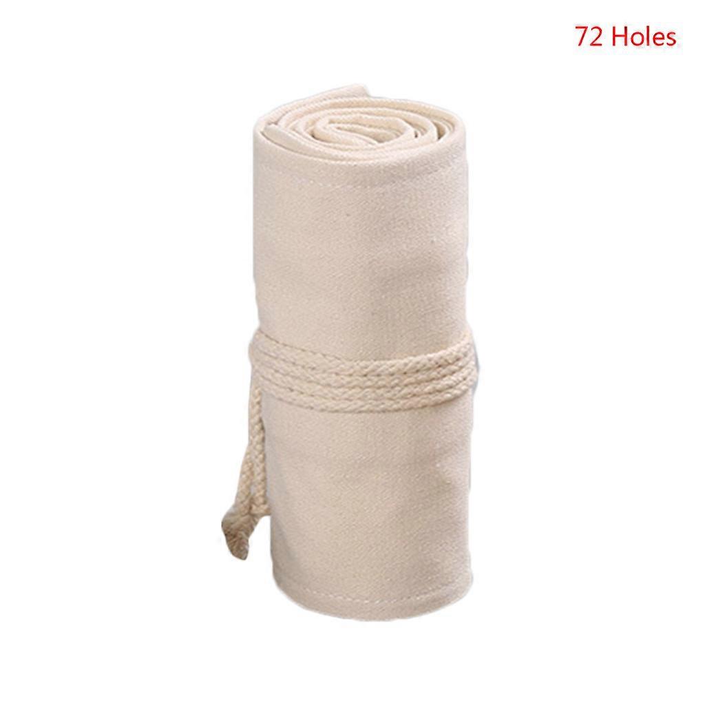 12/24/36/48/72 Löcher Leinwand Roll Up Pen Vorhang Bleistift Tasche für Fall Make-Up Wrap