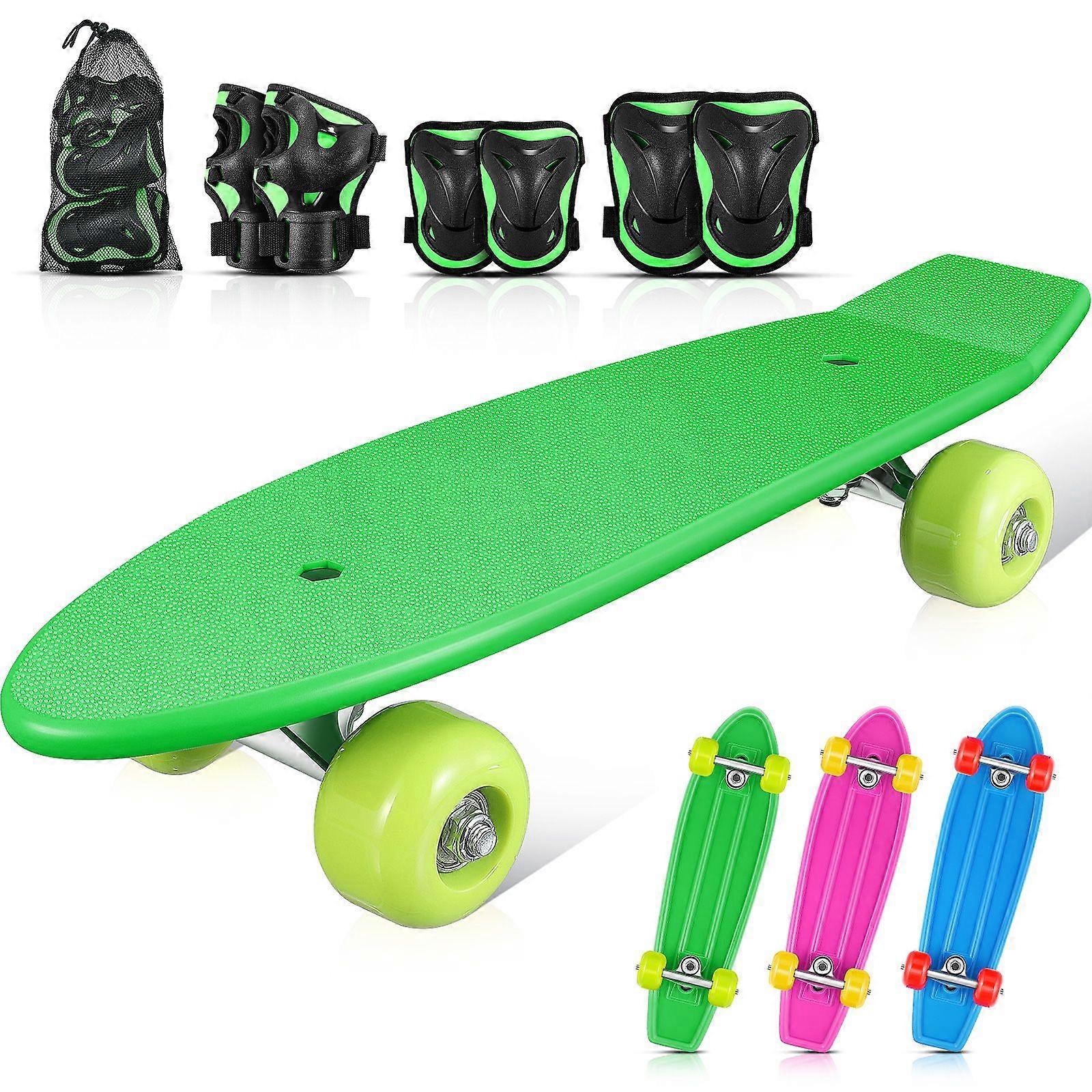 Skateboard Komplett Longboard Skatebrett til Gutter Jenter Nybegynnere