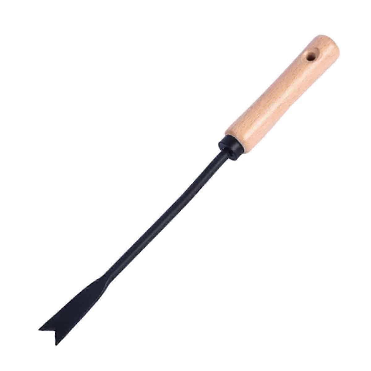 Upgraded Hand Weed Remover Tool Long Handle Garden Weed Puller Dandelion Weeders Manual Root Weeding Fork V-shape Weed Puller Remover Transplanting Di