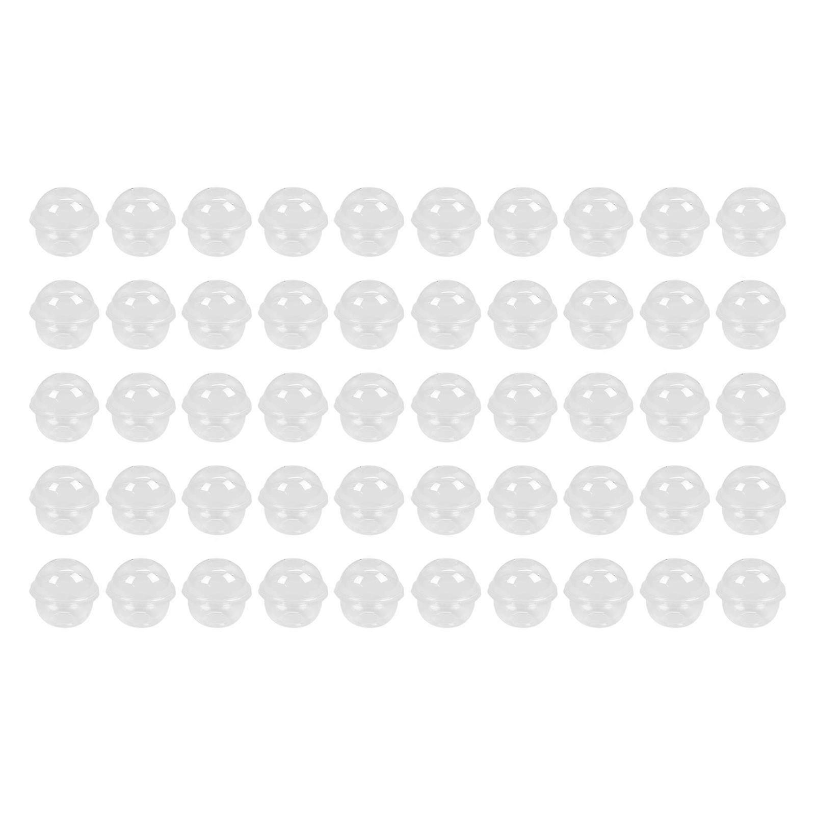 Disposable Clear Plastic Dessert Cups with Dome Lids 250ml