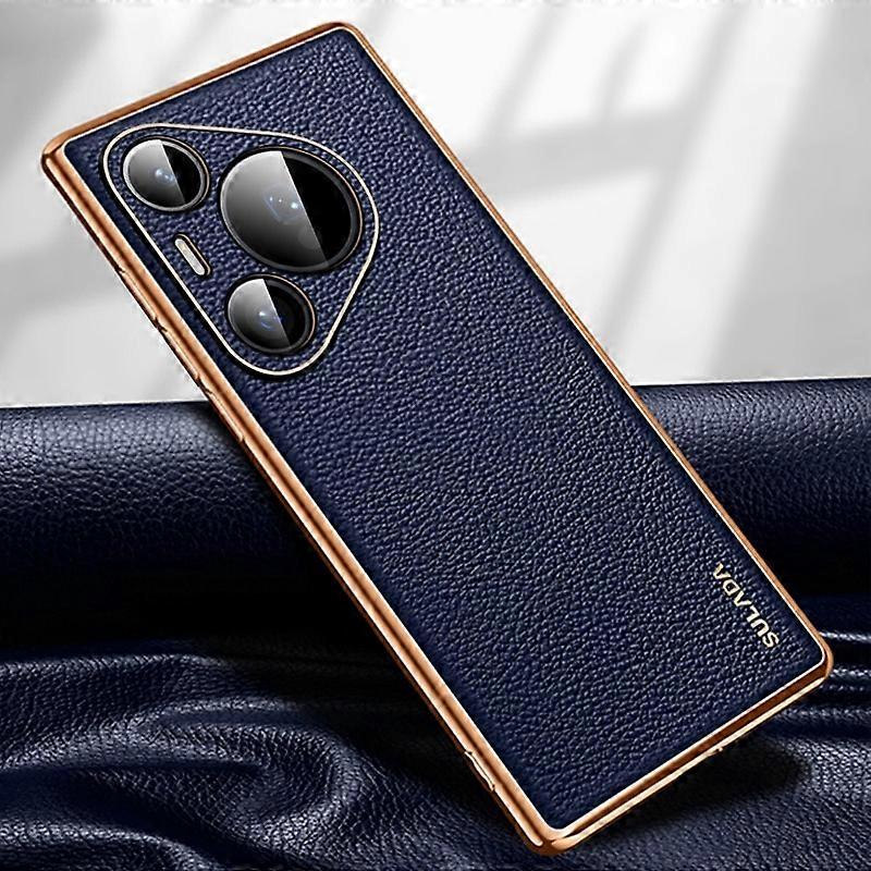 SULADA TPU + Litchi Texture Leather Phone Case