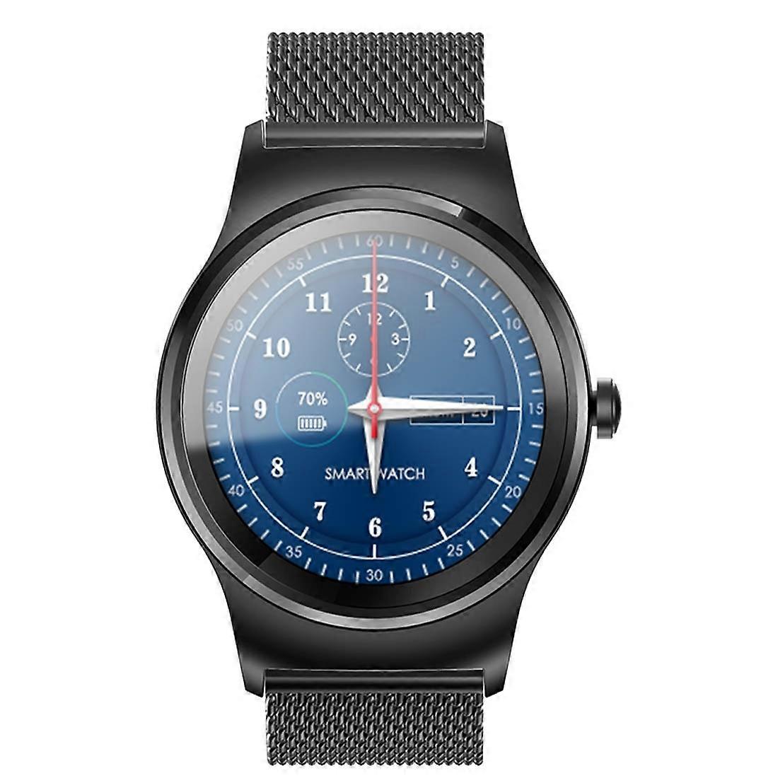 SMA-Round Bluetooth Steel Strap Smart Watch