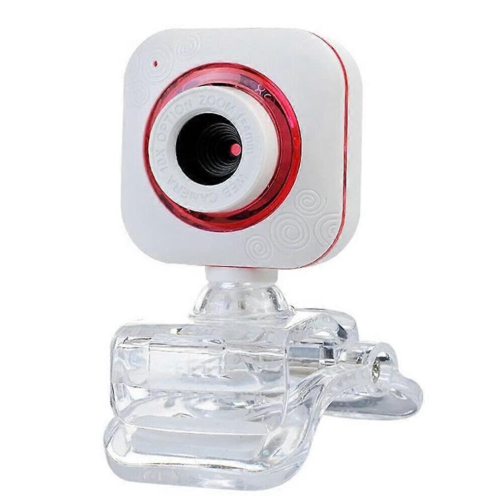 Rotatable Web Camera Webcams PC Computer Camera Built-in Night LED Lights Laptop Live Broadcast Video Calling Work(D)