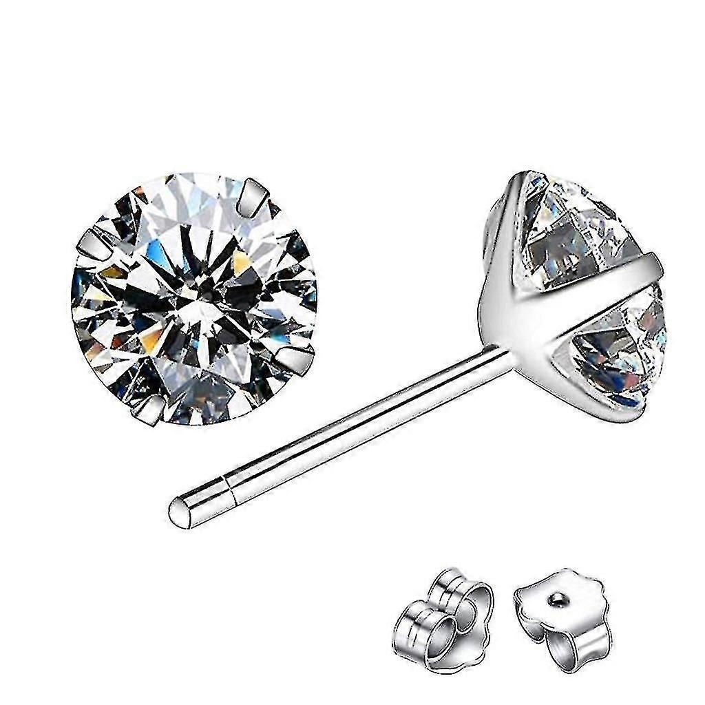 Classic Sterling Silver Stud Earrings, Hypoallergenic Earrings