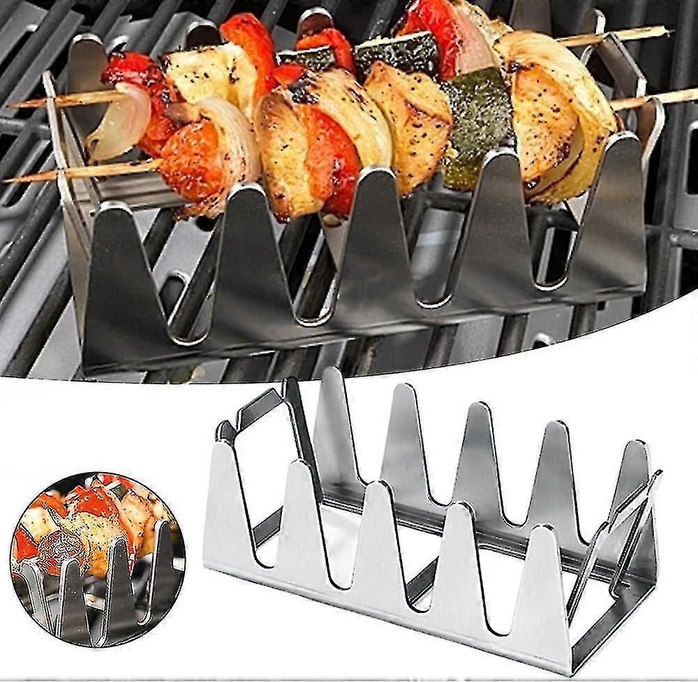 バーベキューレッシャーバイエルンレッシャーグリルラック、堅牢なステンレス鋼、肉のための理想的な角度、簡単な間接グリル