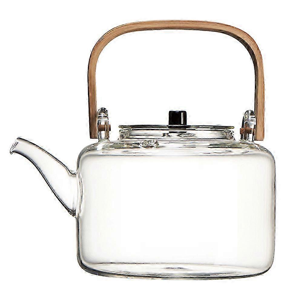 Glass Teapot Heat- and Explosion-Proof Teapot Tea Set Special Bamboo Handle Beam Pot