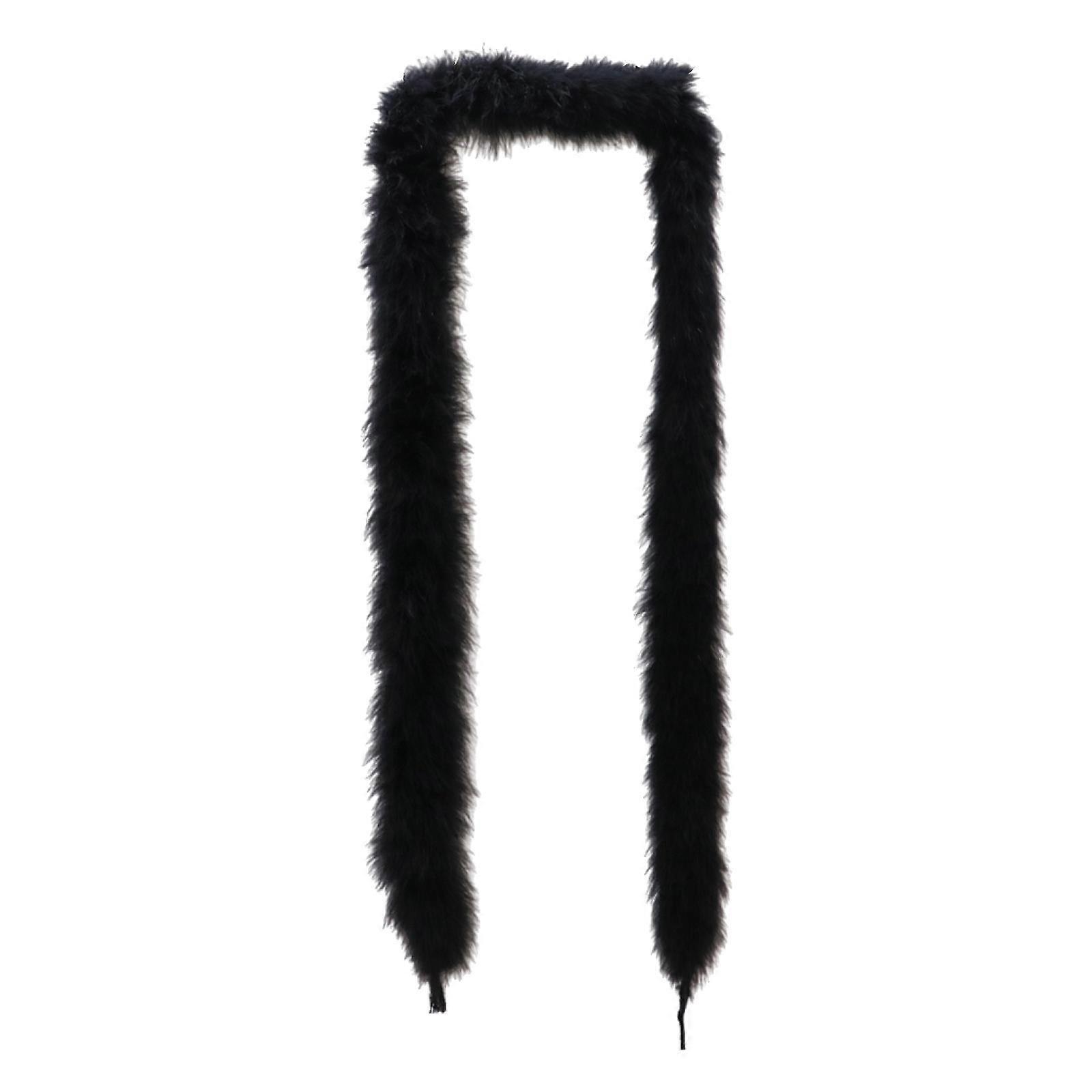 Artificial Faux Fake Crafts Fabric Supplies Soft Feather Strips Turkey Wool