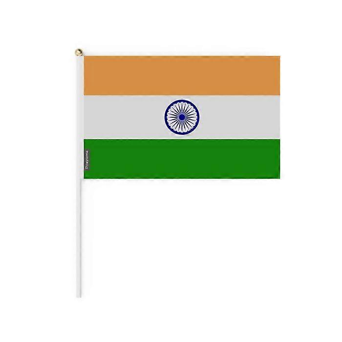Mini Flag - India - 20 x 30 cm - 100 pieces - Polyester - Double-sided - Multicolor