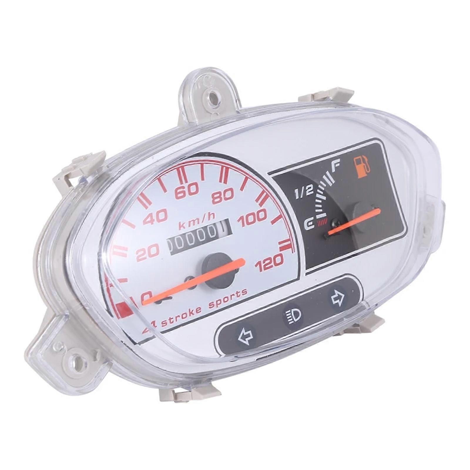 12V Motorcycle Speedometer Odometer Instrument Assembly Suitable for JOG 100 125CC with High Precise Sensors&LED Display Multicolor