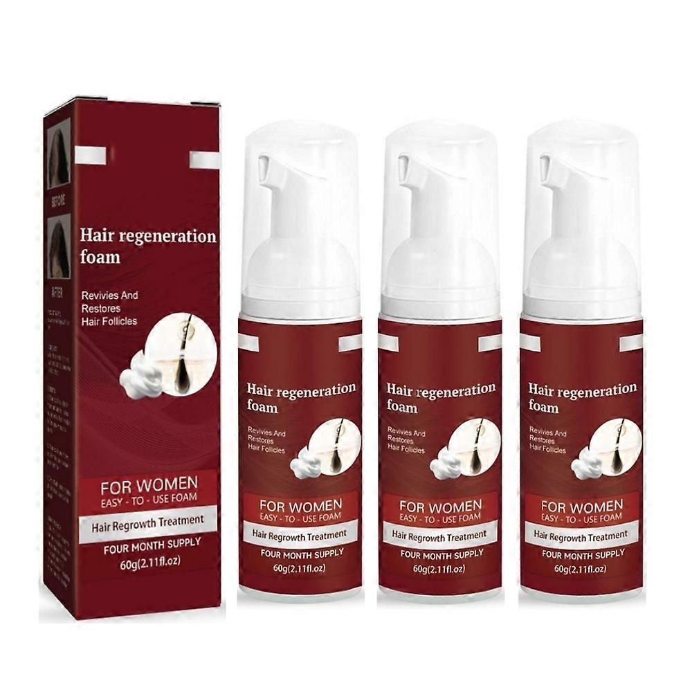 Mousse 5 % pour cheveux clairsemés et chute de cheveux, traitement pour la repousse des cheveux