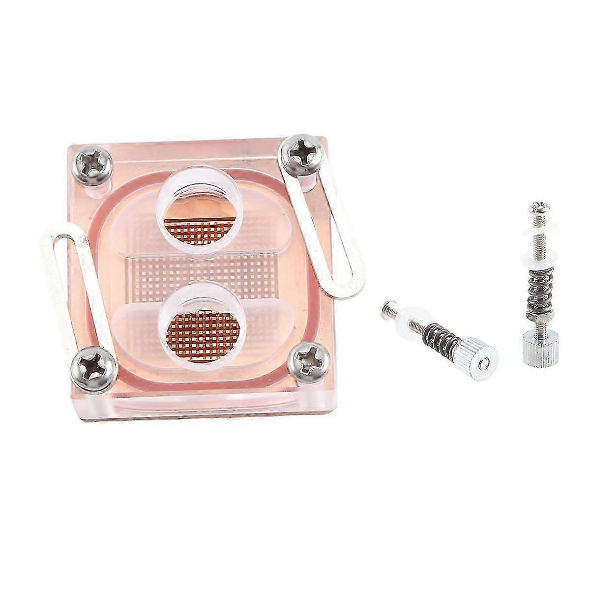 Acrylic Transparent Front Hole CPU Water Cooling Block for South Bridge Northbridge Cooler