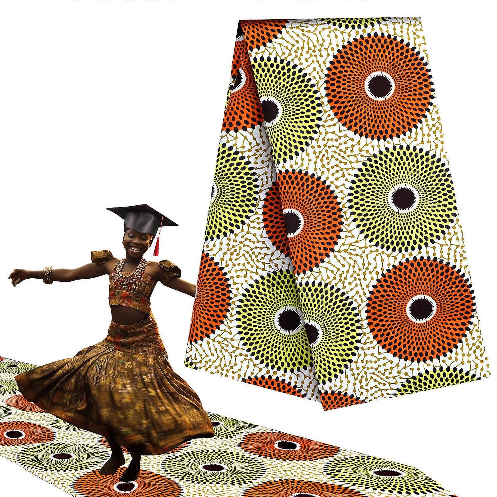 Juneteenth African Fabric Ankara Graduation Kente Cloth Fabric