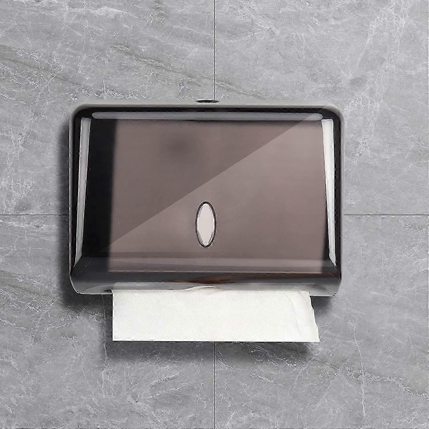 موزع المناشف الورقية ، حامل المناشف الورقية للمطبخ ، موزع مناشف يدوية تجاري مثبت على الحائط على شكل حرف C لمطعم فندق المطبخ والحمام الأسود