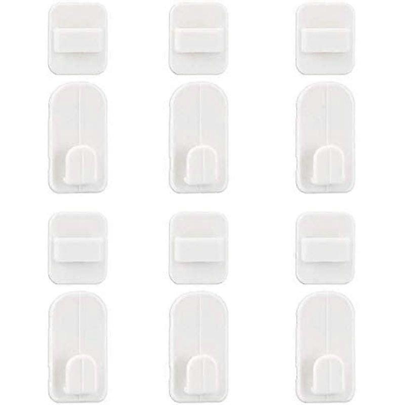 A pair of self-adhesive remote control holders hook wall mount bracke