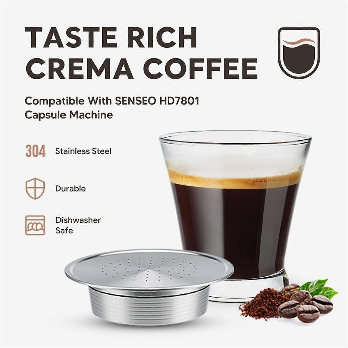 Reusable Coffee Capsule+Stainless Spoon for