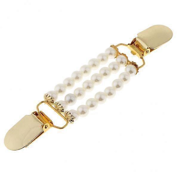 Chic Women's Sweater Clip Set with Sparkling Beads
