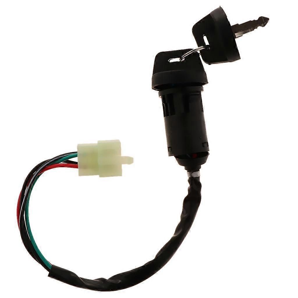 4 Wire 2 Key Electric Ignition Key Switch Lock For Motorcycle