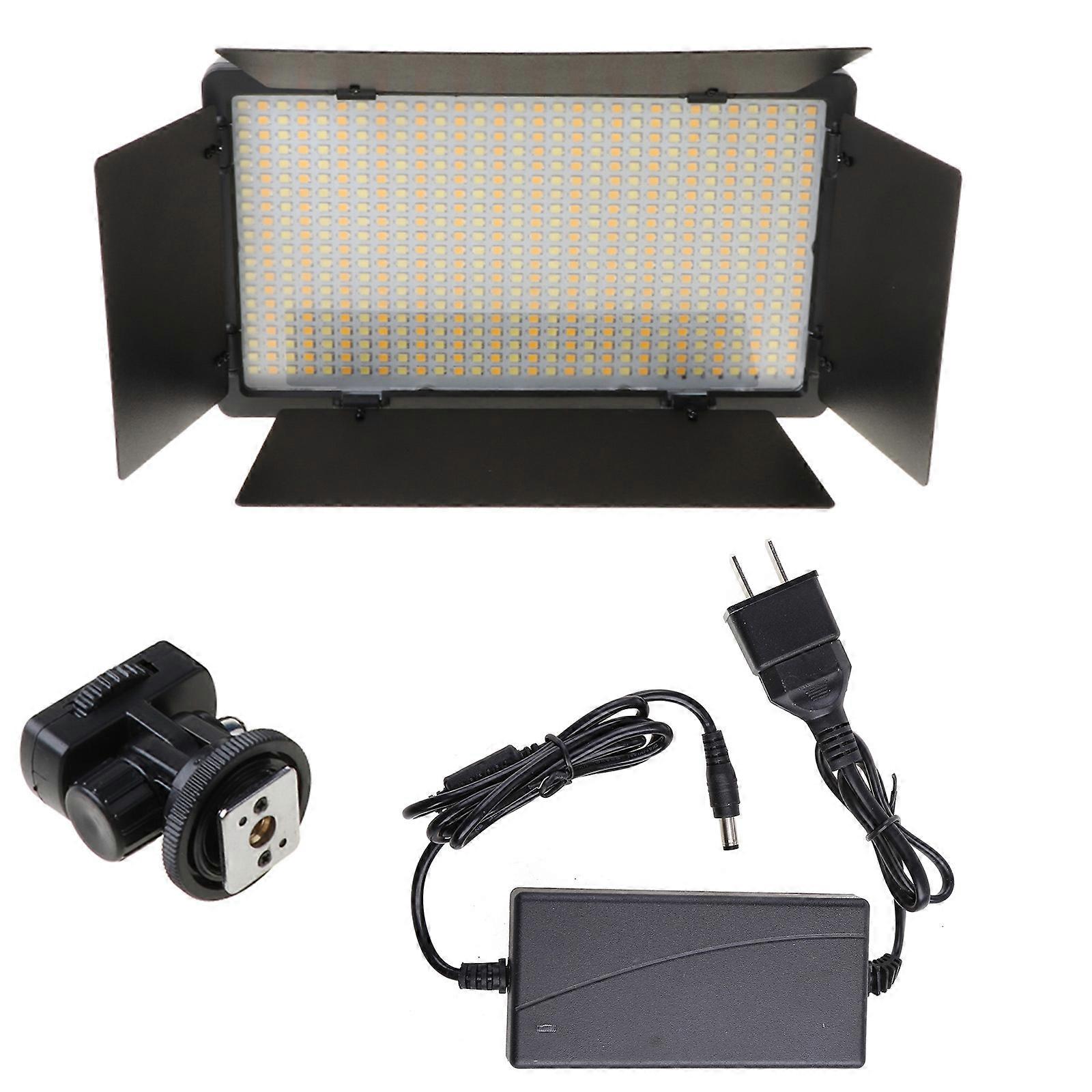 Portable 40W 600 LEDs Video Light Fill Light Ultra Thin LCD Bi-Color Dimmable DSLR Lamp Panel for Camera  美规
